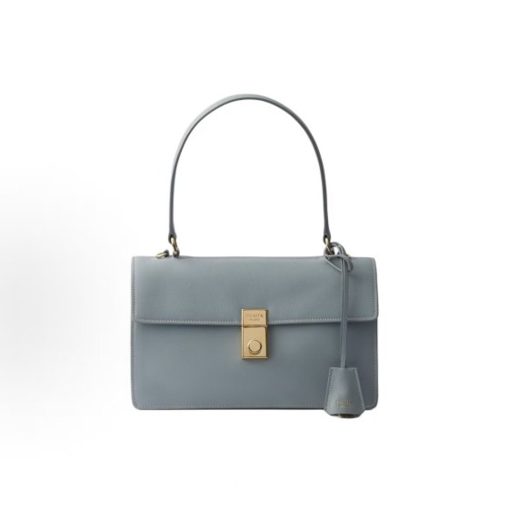 PRADA Soft Sound Detachable Adjustable Shoulder strap Metal accessory Shoulder Bag for Women, Medium size